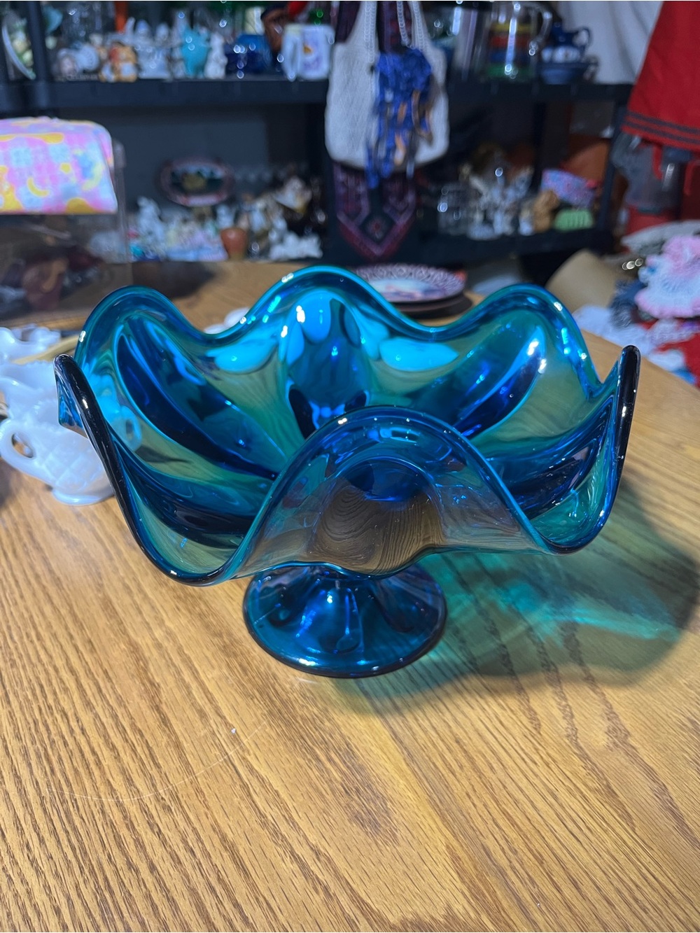 Vintage Viking Glass Fruit Bowl